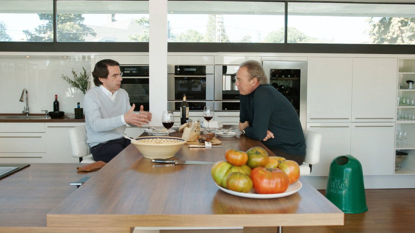 José María Aznar y Bertín Osborne en 'Mi casa es la tuya'.
