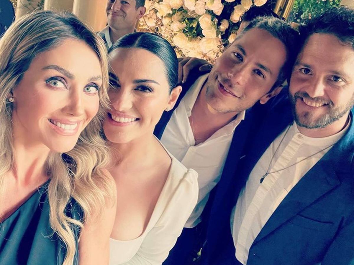 Foto: El elenco de 'Rebelde', en la boda de Maite Perroni. (Instagram/@anahi)