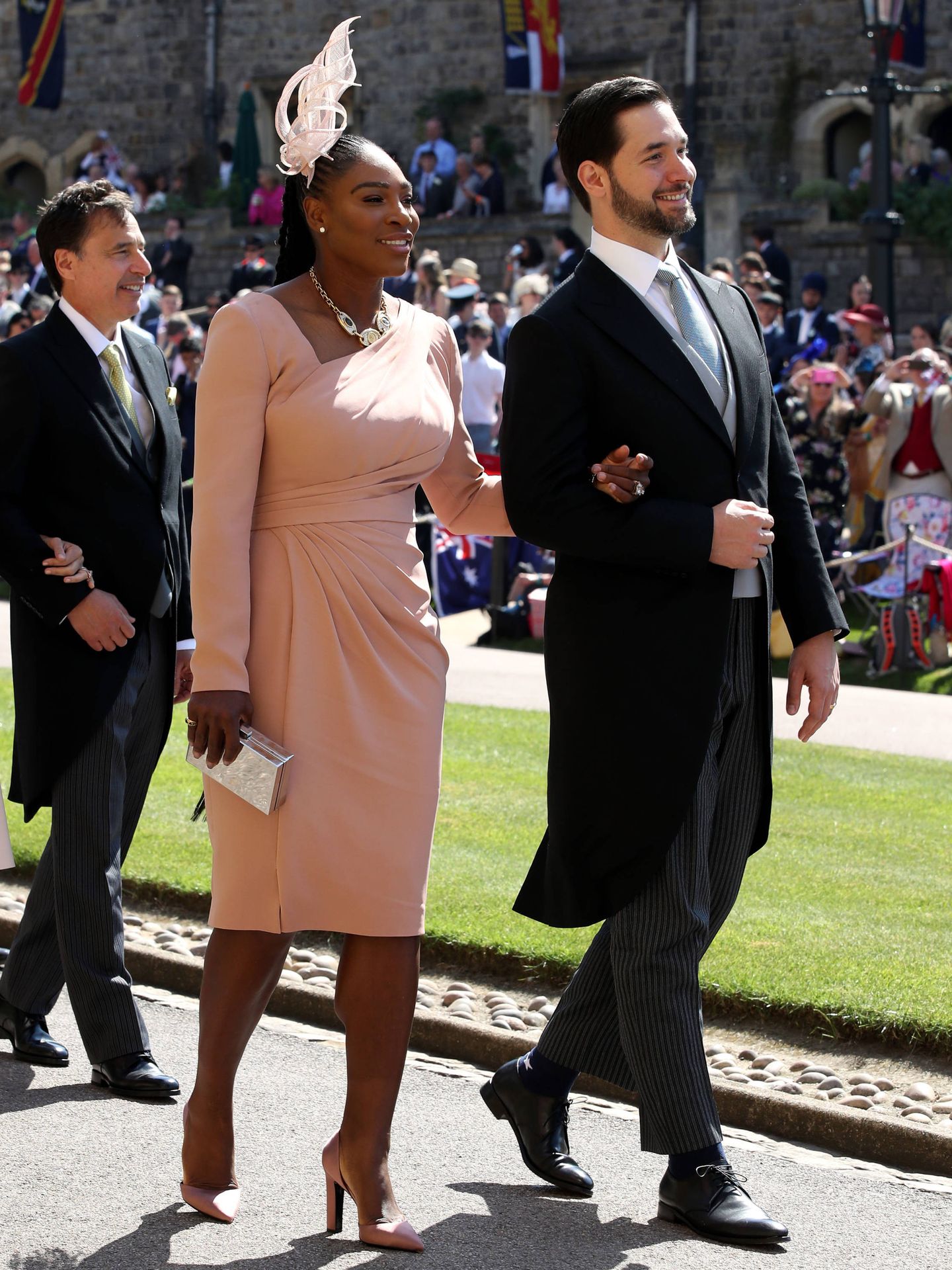  Serena Williams y Alexis Ohanian, en la boda de Harry y Meghan. (Getty)