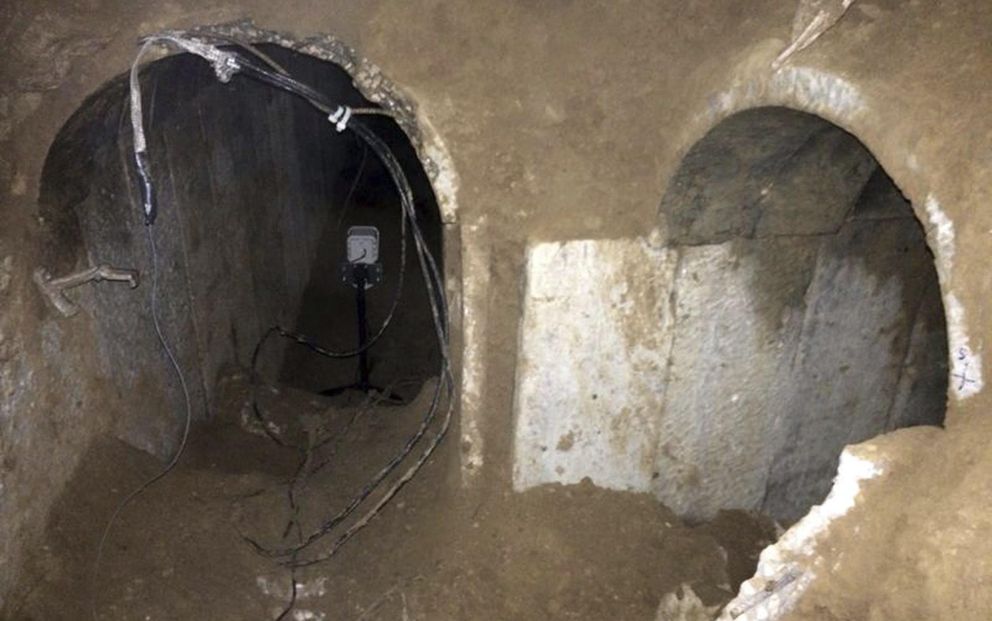 Uno de los túneles que conectaba Gaza con Israel. (EFE)