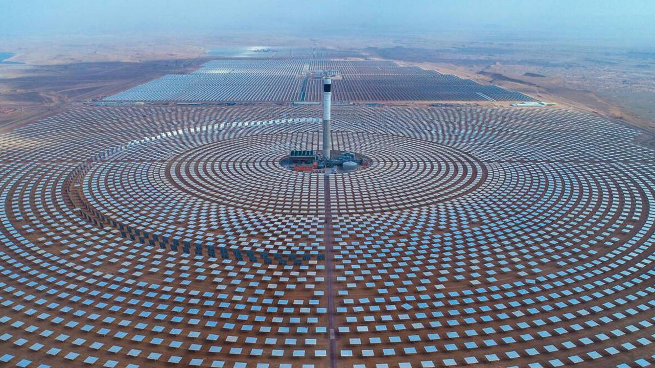 Foto: La Noor Ouarzazate Solar Power Station, en Marruecos