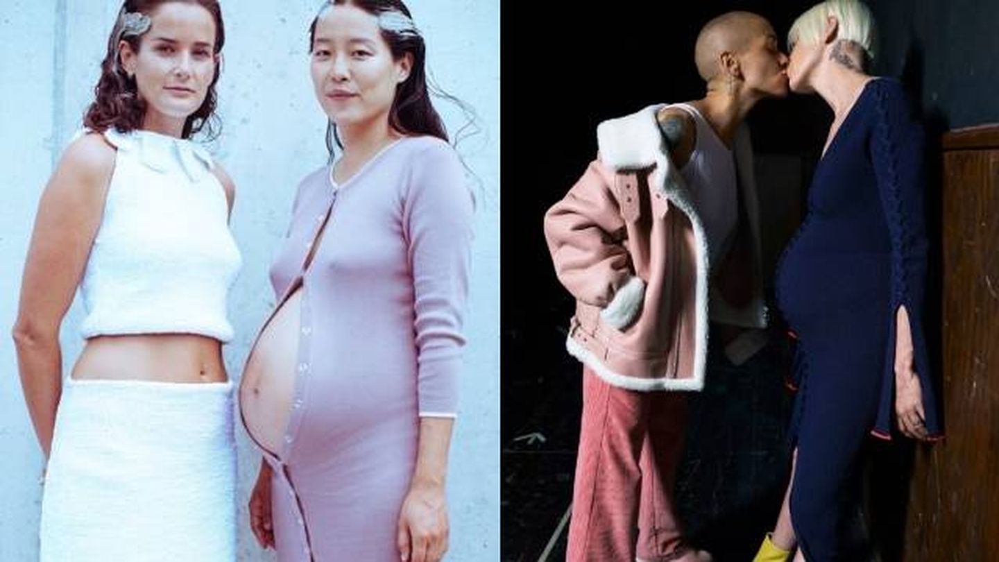 El embarazo traspasa fronteras y llega a las campañas publicitarias de las firmas de moda. 