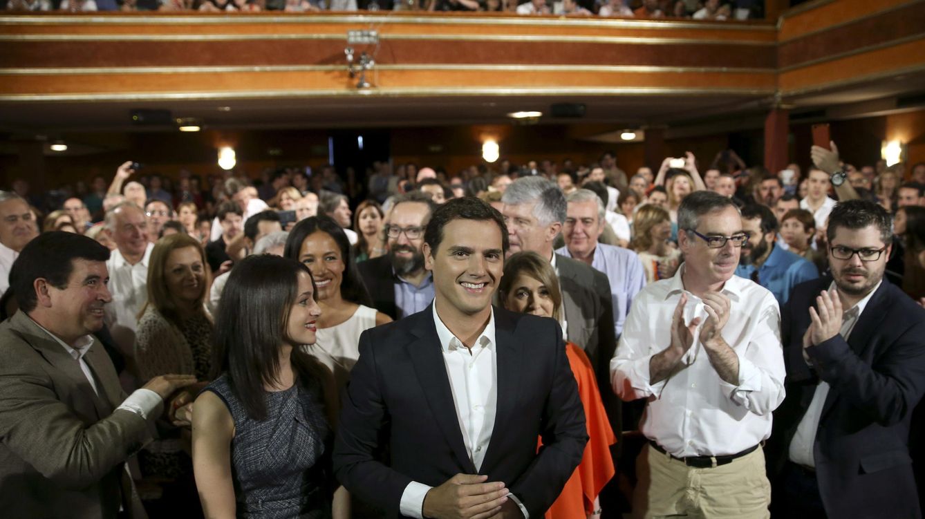 Foto: Rivera, en Madrid, presentando su candidatura a la presidencia del Gobierno. (EFE)