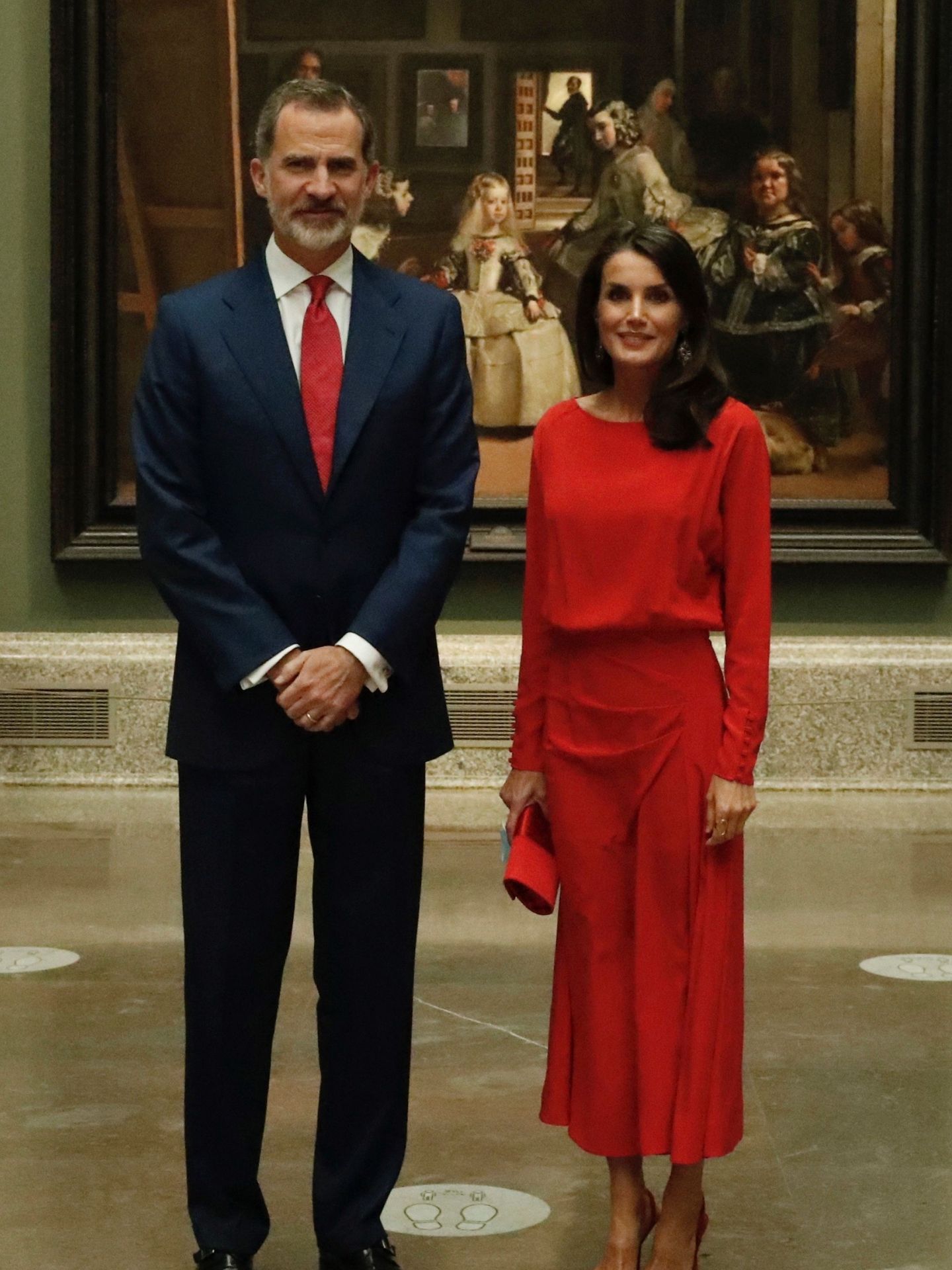 Los Reyes, en el Museo del Prado. (EFE)