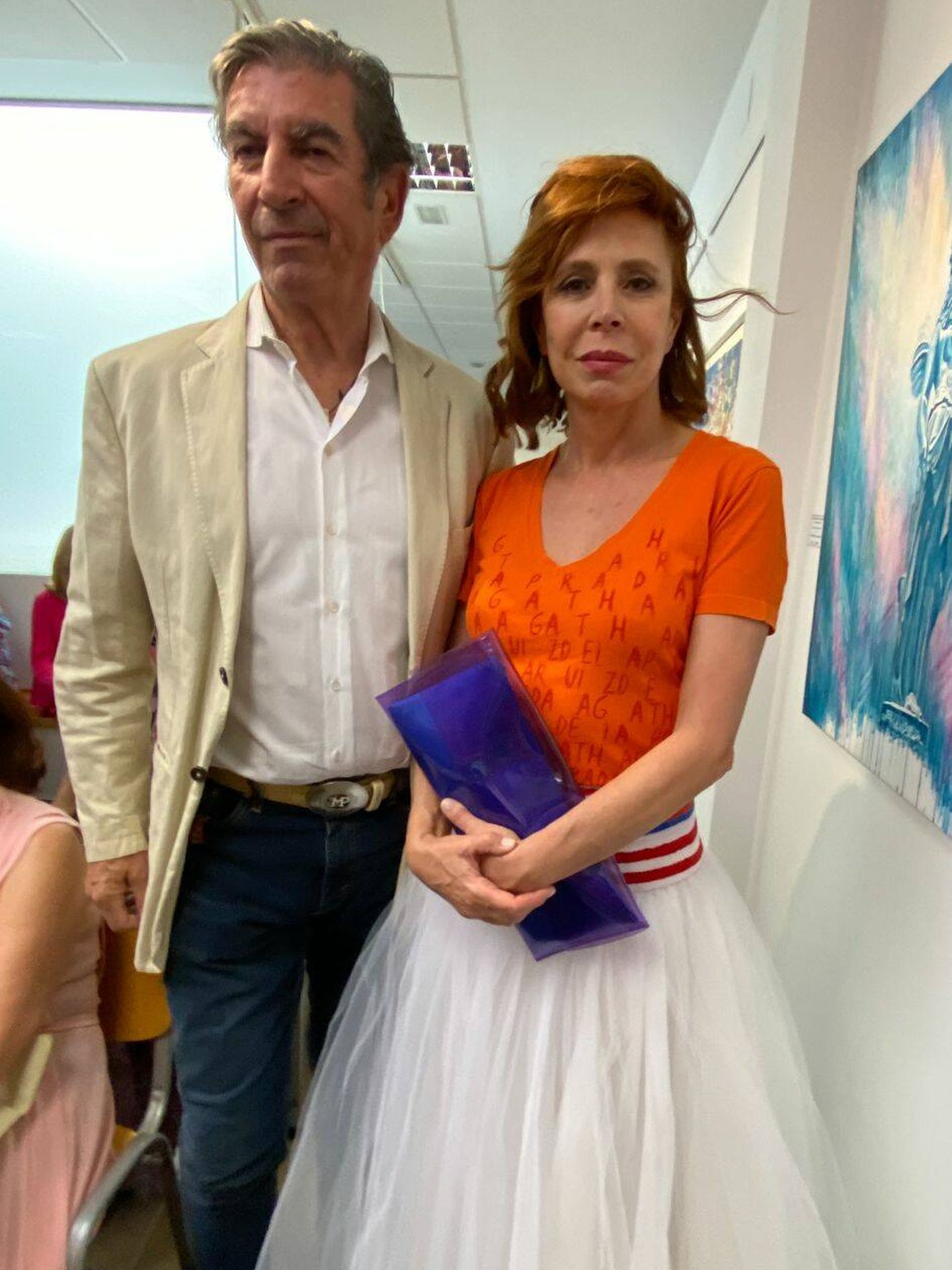 Agatha Ruiz de la Prada con José Manuel Díaz-Patón. (Paula Fuster)