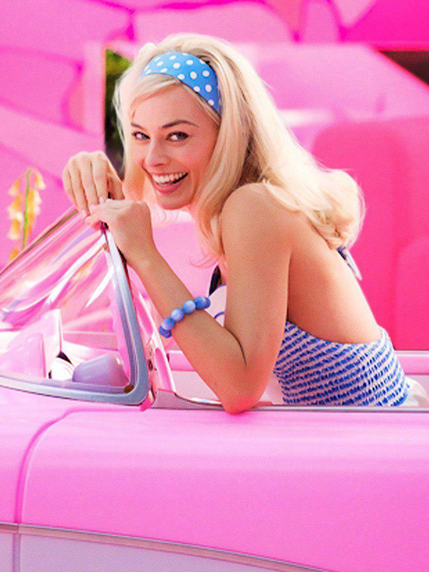 Margot Robbie, caracterizada como Barbie. (Cordon Press)
