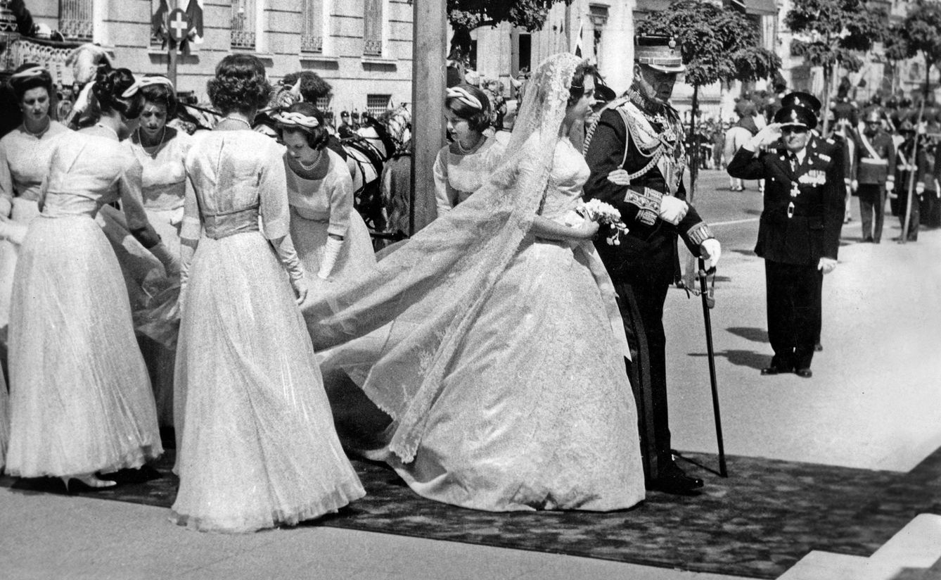 Sofía, el día de su boda, en mayo de 1962 en Atenas. (CP)