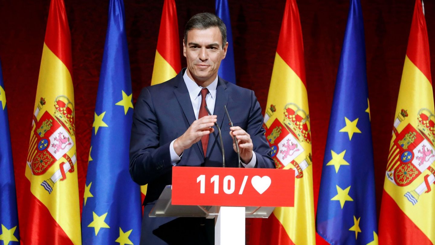 Pedro Sánchez, este 27 de marzo en Madrid, en la presentación de las 110 medidas del programa del PSOE. (EFE)