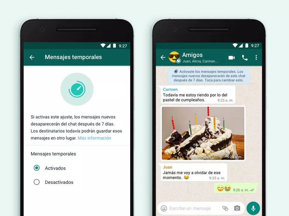 Llegan a WhatsApp los mensajes que se 'autodestruyen': así funcionan los  envíos temporales