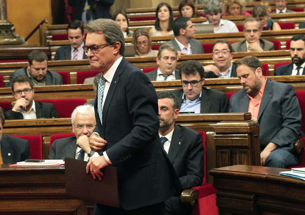 Foto: Artur Mas durante el Debate de Política General celebrado hoy (EFE)