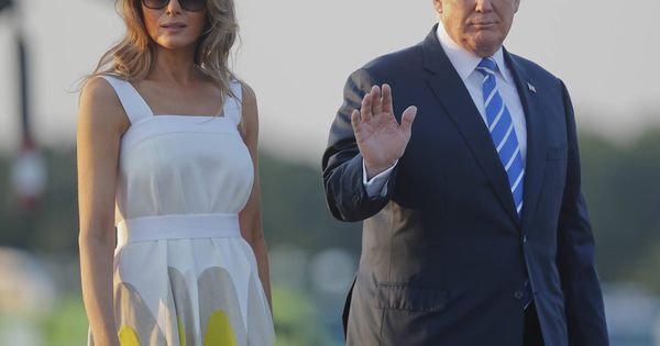 Foto: Melania y Donald Trump regresan a la Casa Blanca. 