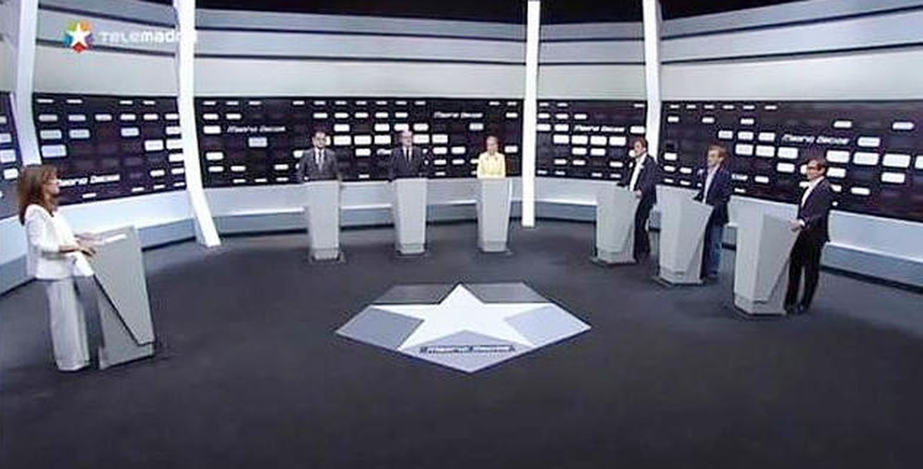 Debate electoral en Telemadrid durante la campaña autonómica de 2015. (EC)