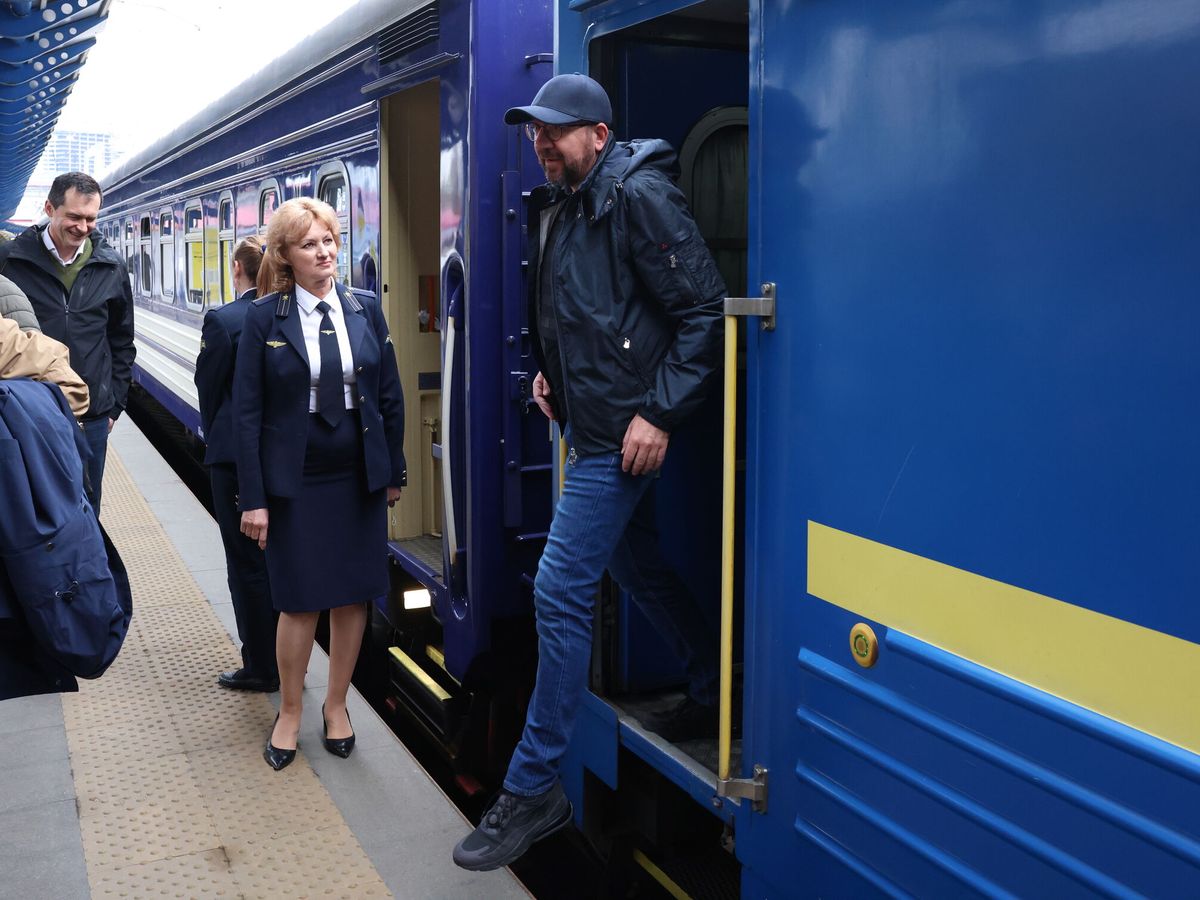 Foto: Charles Michel, a su llegada a Kiev. (EFE/EPA/Dario Pignatelli)