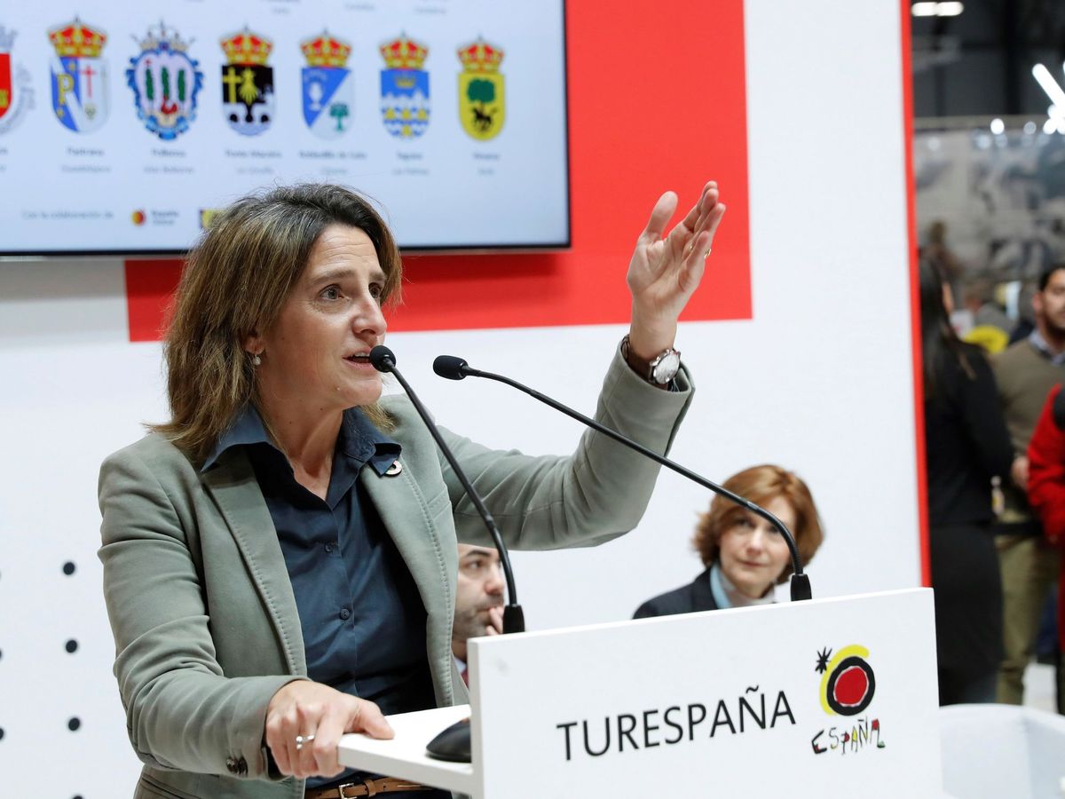 Foto: La ministra teresa Ribera, la semana pasada en Fitur. (EFE)
