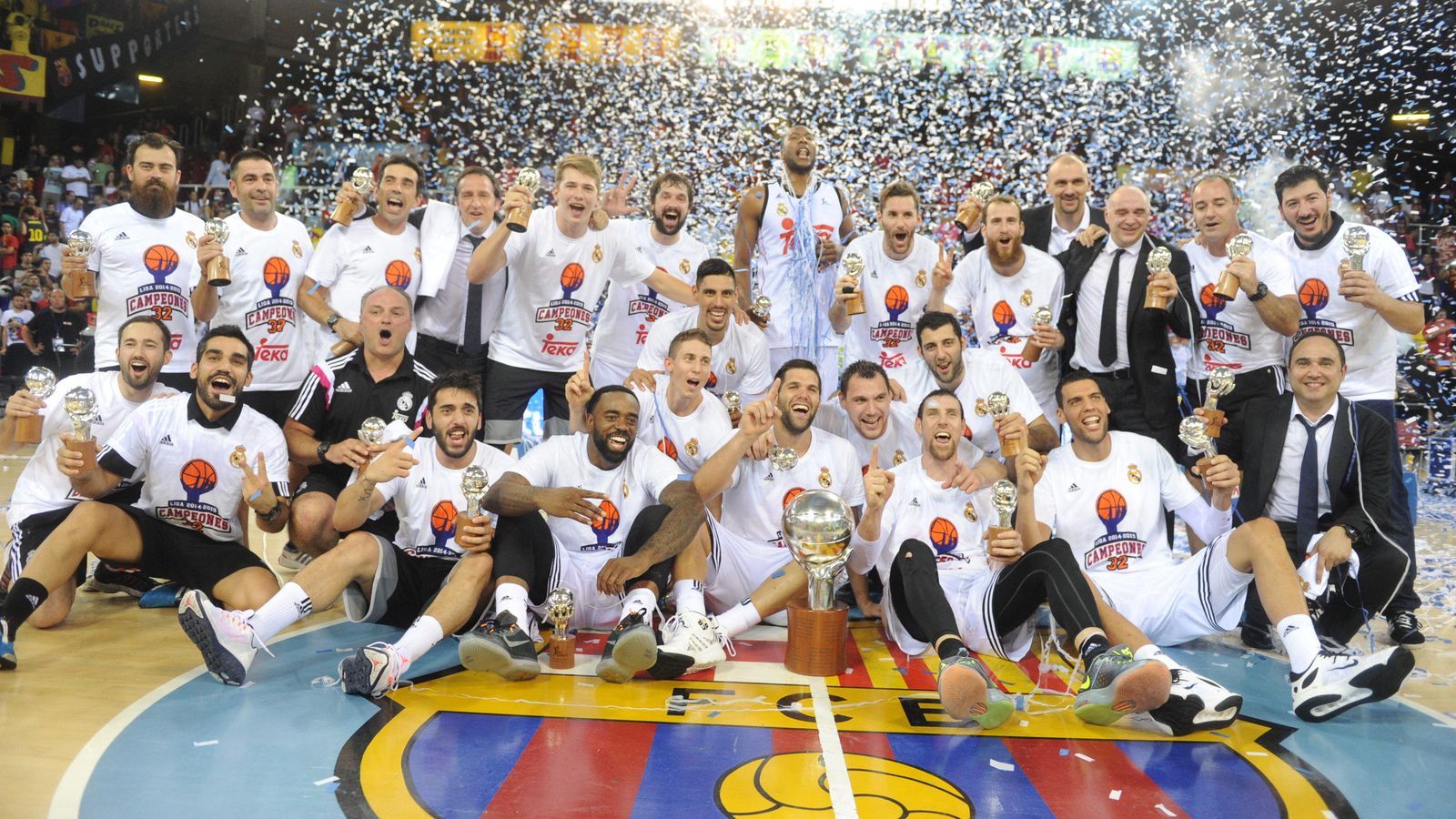 Foto: El Real Madrid, campeón de la Liga ACB (ACB Media).