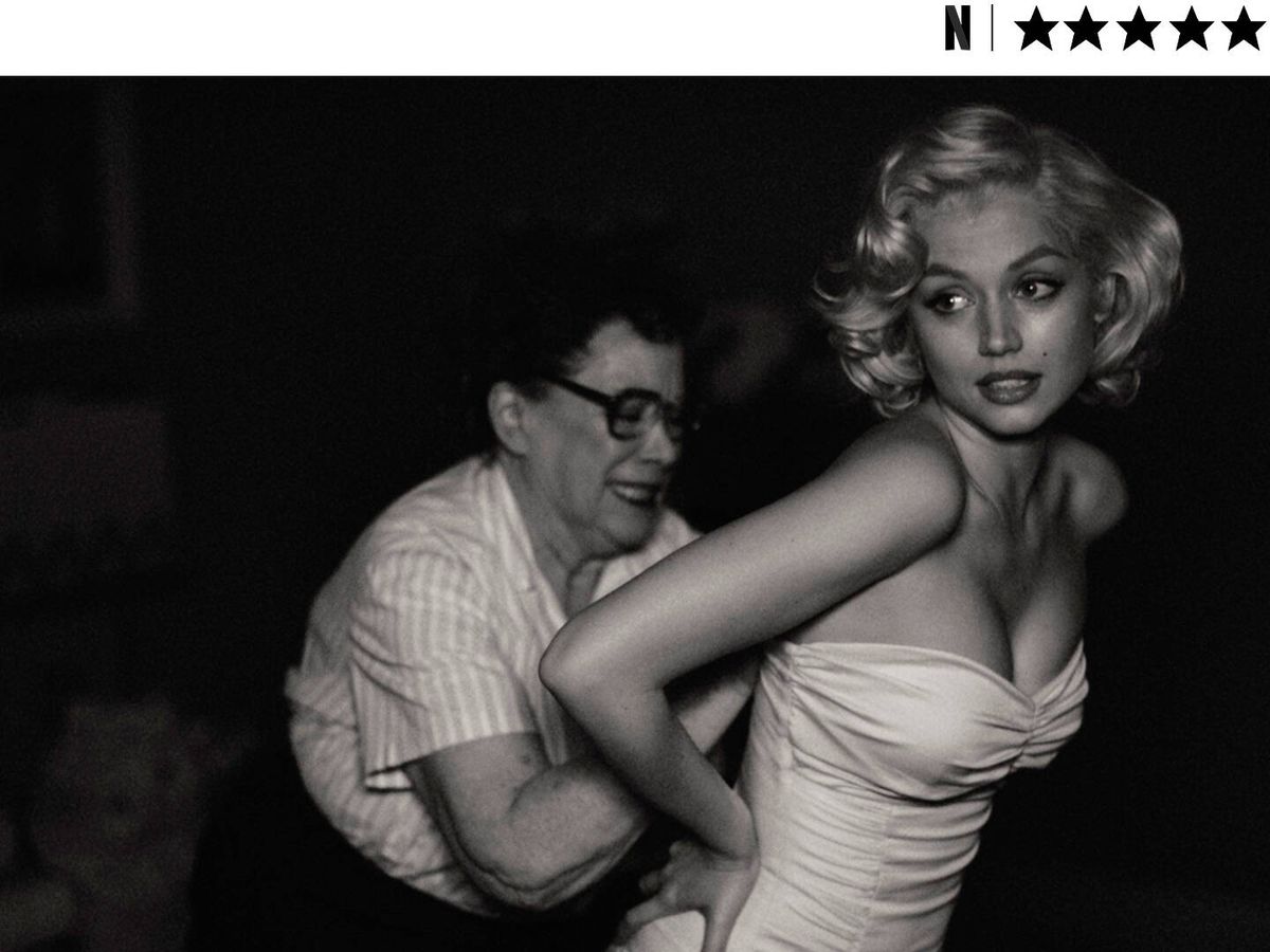 Foto: Ana de Armas es Marilyn Monroe en 'Blonde', de Andrew Dominik. (Netflix)