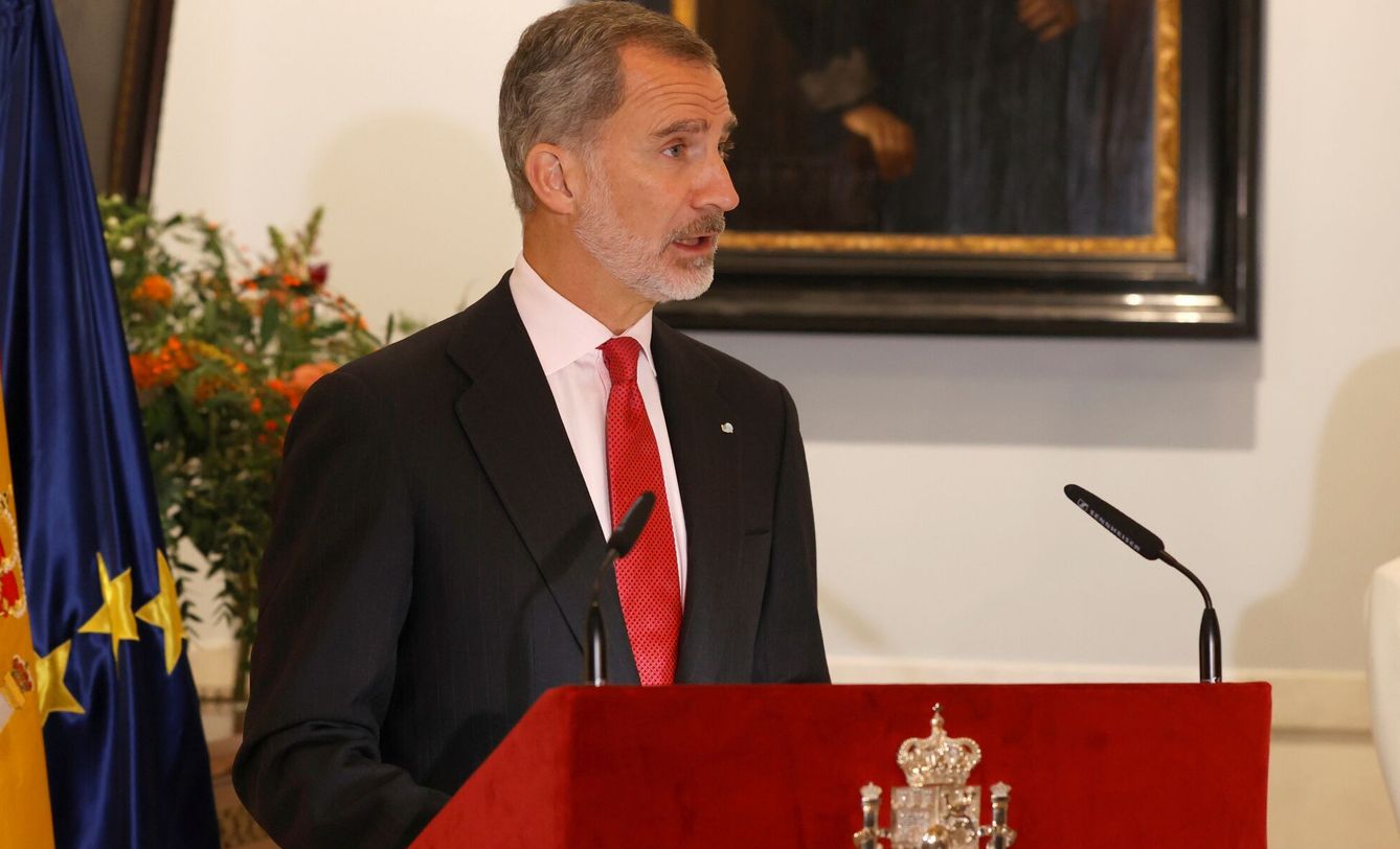 Felipe VI, durante su intervención. (EFE)