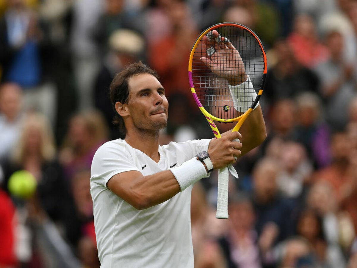 Foto: Rafa Nadal, en Wimbledon 2022. (Getty/Justin Settterfield)