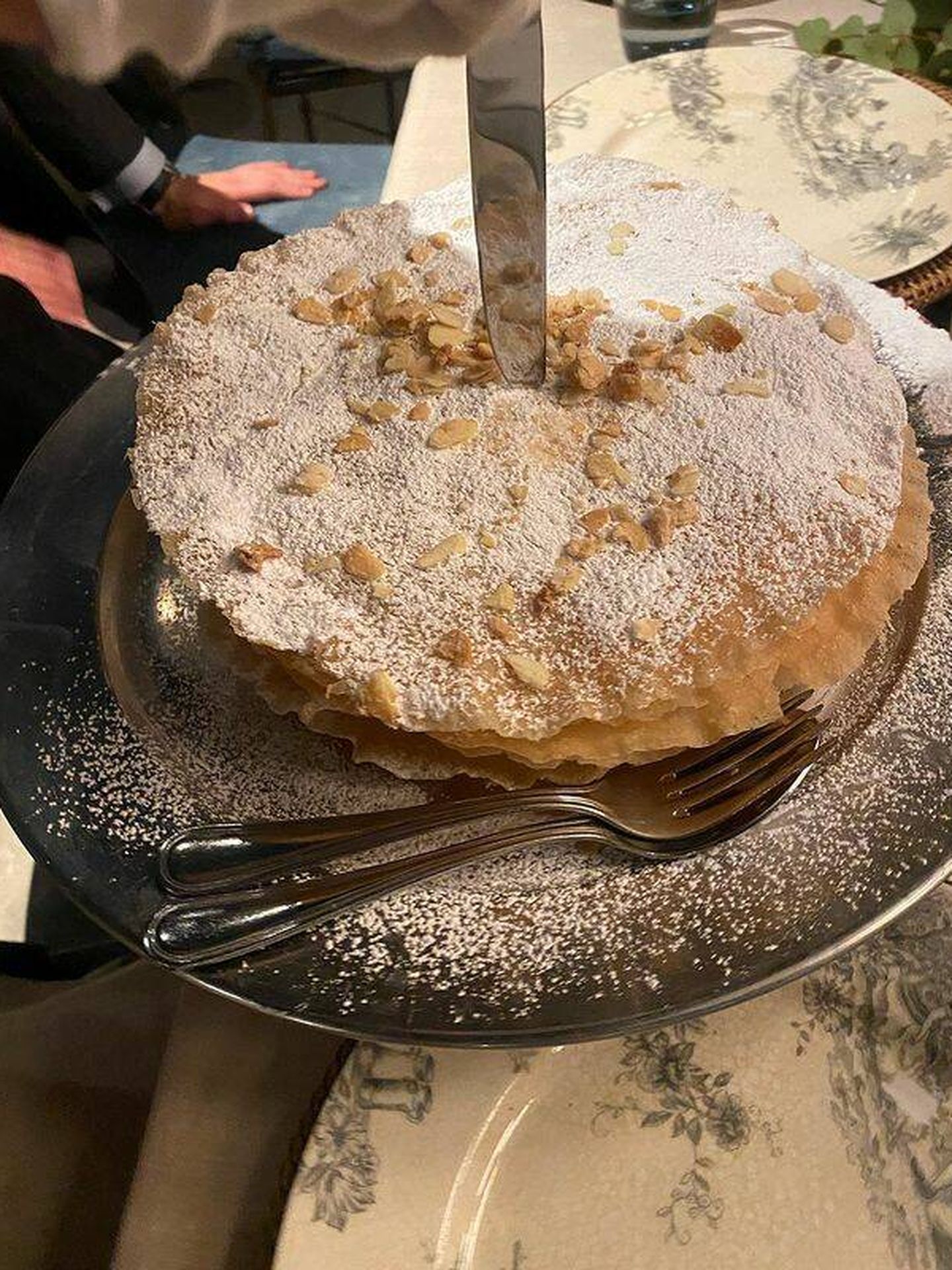 La famosa tarta árabe de La Cococha. (@casildaaguilera)