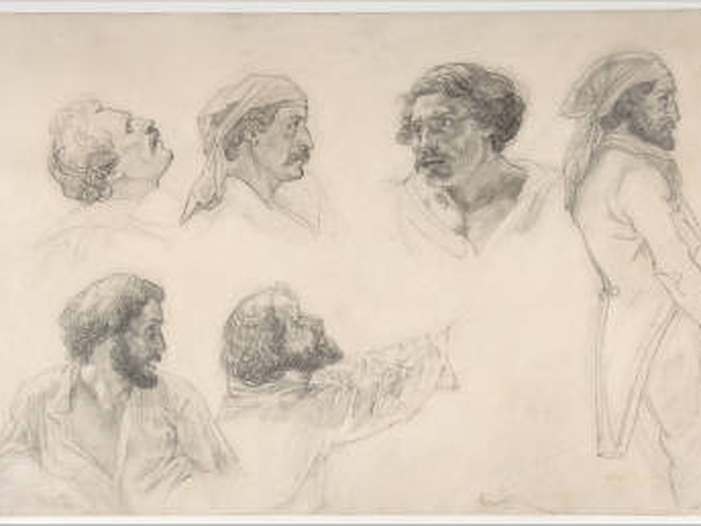 Esbozos de Géricault para 'La balsa de la Medusa'