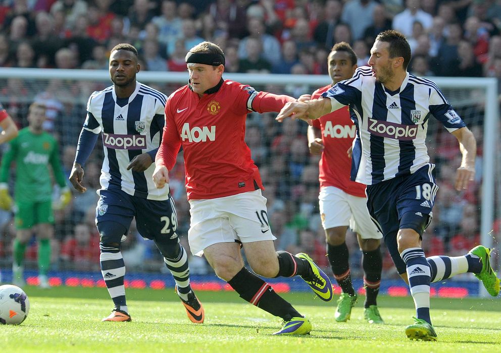 Foto: Wayne Rooney, autor del gol del Manchester United.