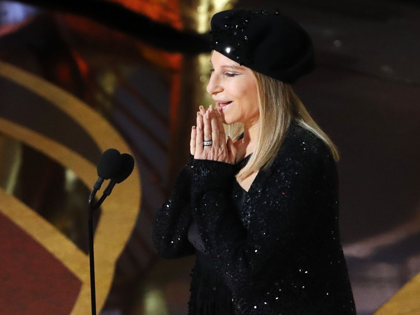 Barbra Streisand en los Oscar 2019. (Reuters)