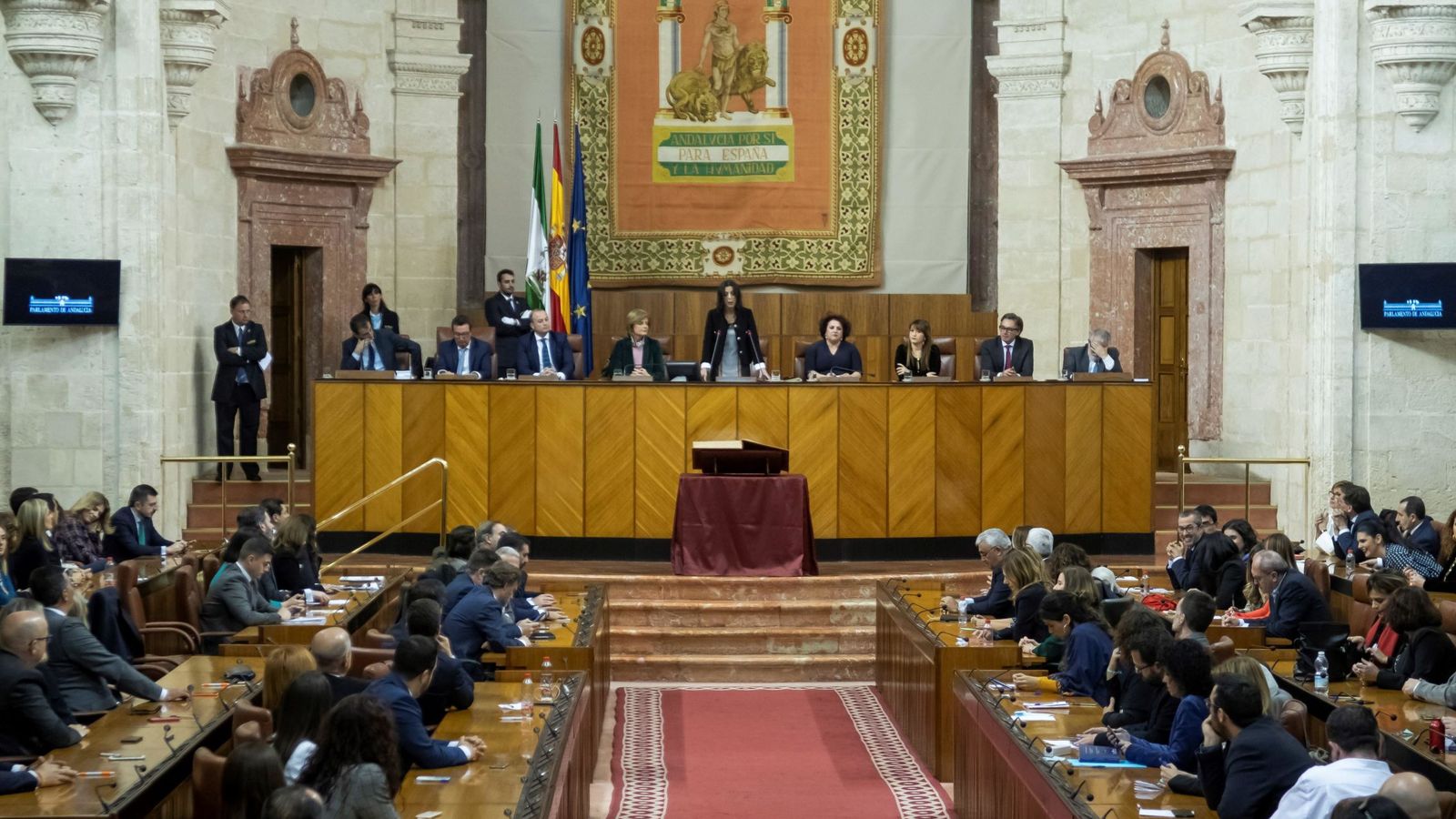 Foto: Constitución del Parlamento de Andalucía de la XI Legislatura. (EFE)