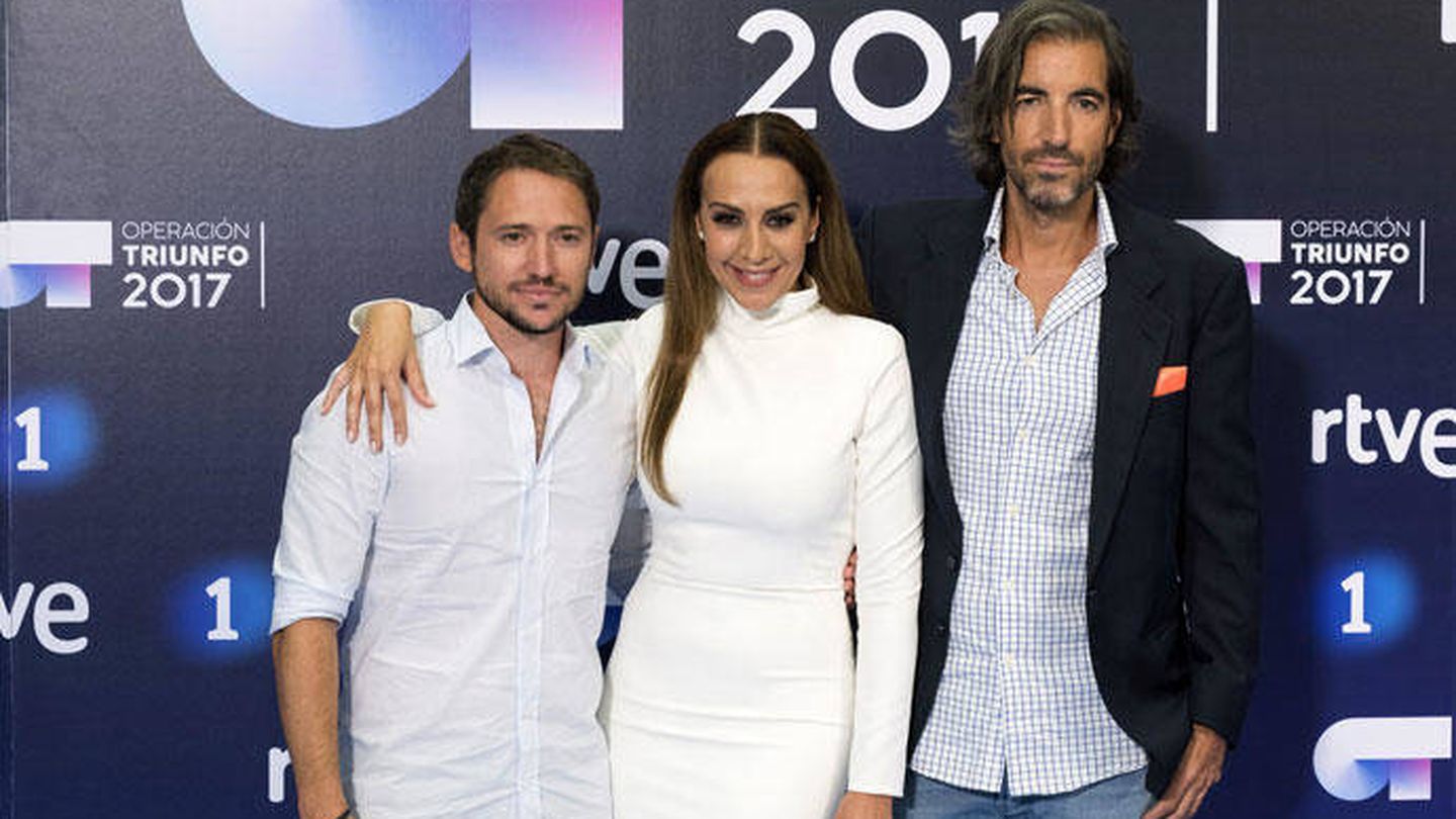 Joe Pérez-Orive junto a sus compañeros del jurado de 'OT 2017'.