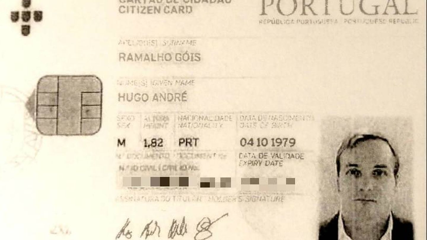 Documento de identidad de Hugo.