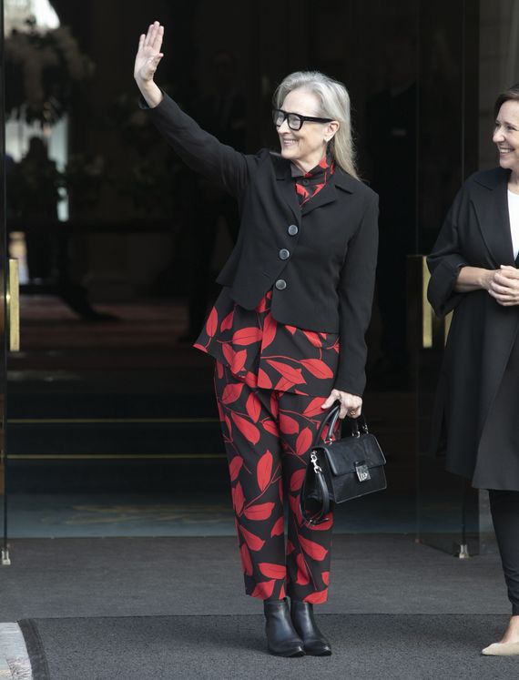 La actriz Meryl Streep durante su recibimiento oficial. (Europa Press/Jorge Peteiro)