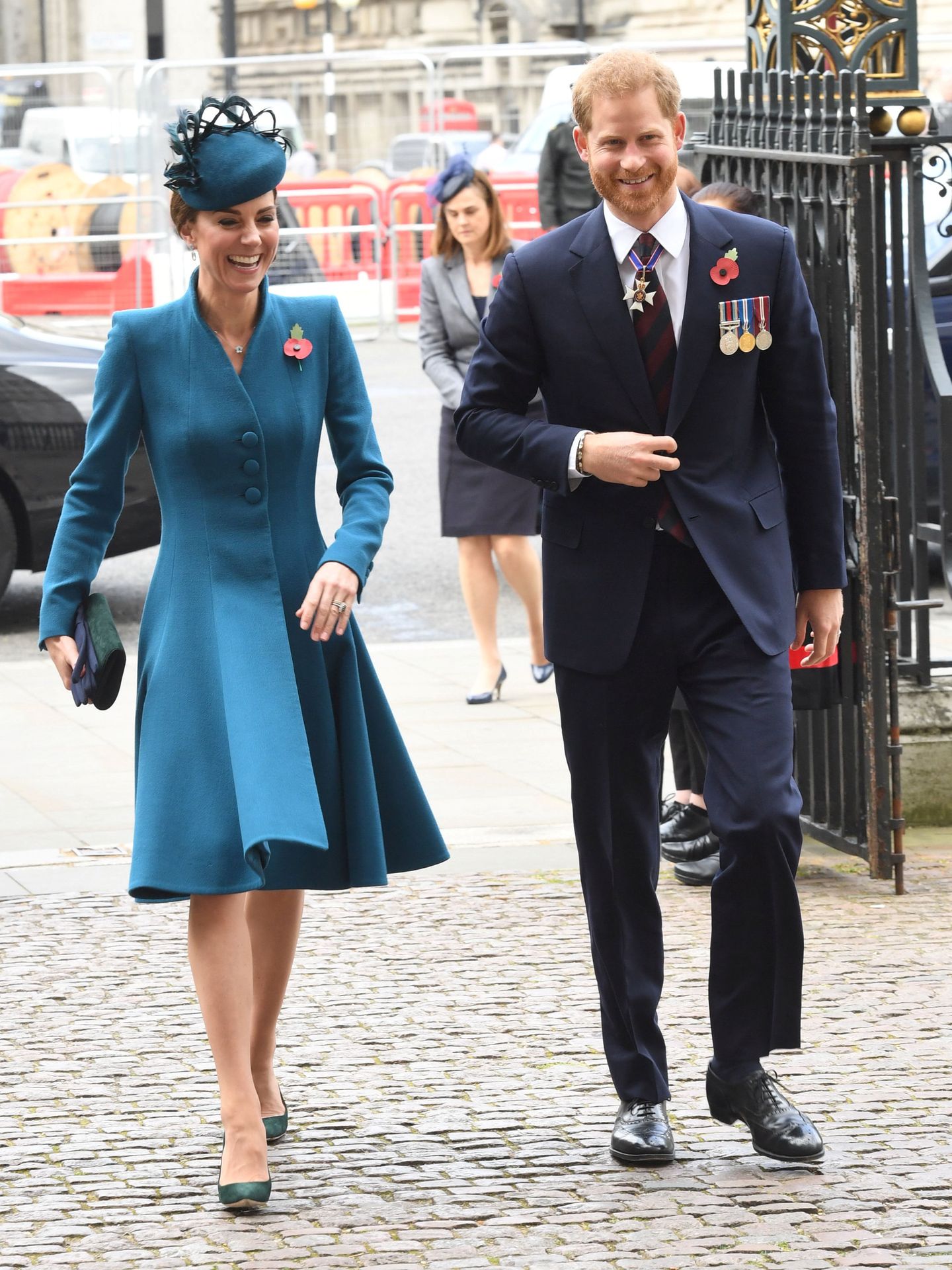 La duquesa de Cambridge y el duque de Sussex. (Reuters)
