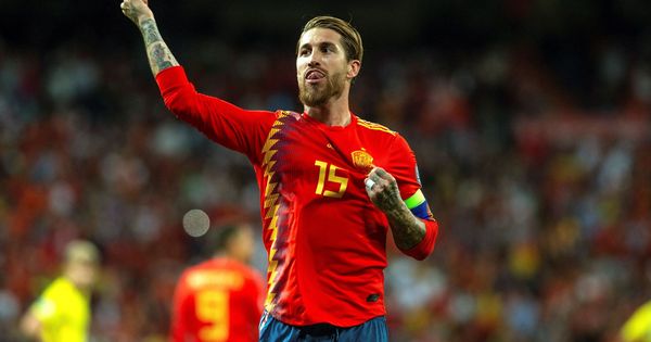 Foto: Sergio Ramos celebra un gol ante Suecia. (EFE)
