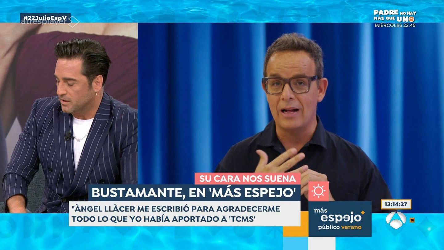 David Bustamante, en 'Espejo público'. (Antena 3)