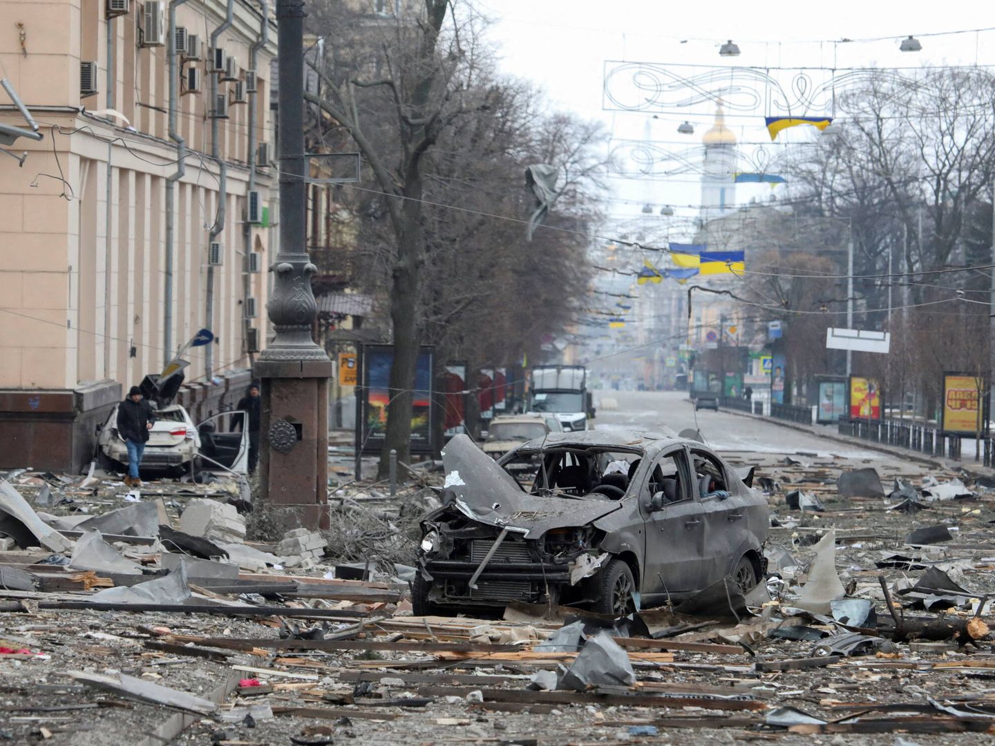 El centro de Járkov, el pasado 1 de marzo. (Reuters/Vyacheslav Madiyevskyy)