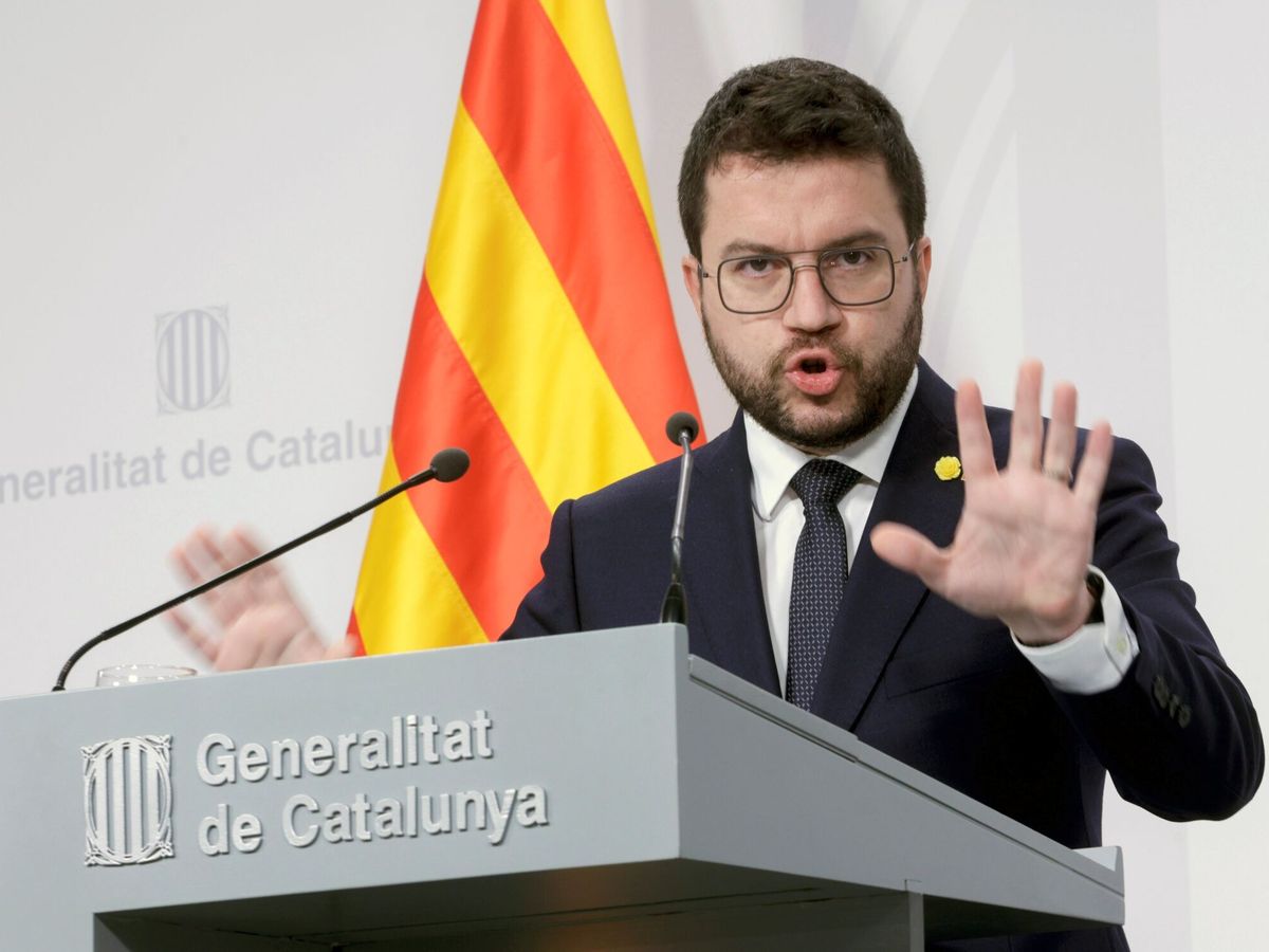 Foto: El presidente de la Generalitat, Pere Aragonès,. (Quique García/EFE)