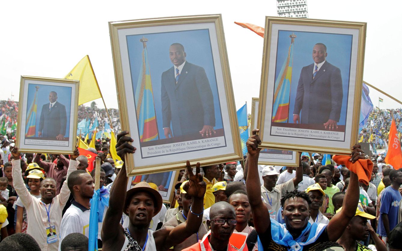 Seguidores del presidente Joseph Kabila, en una manifestación a favor del Gobierno congoleño. (Reuters)