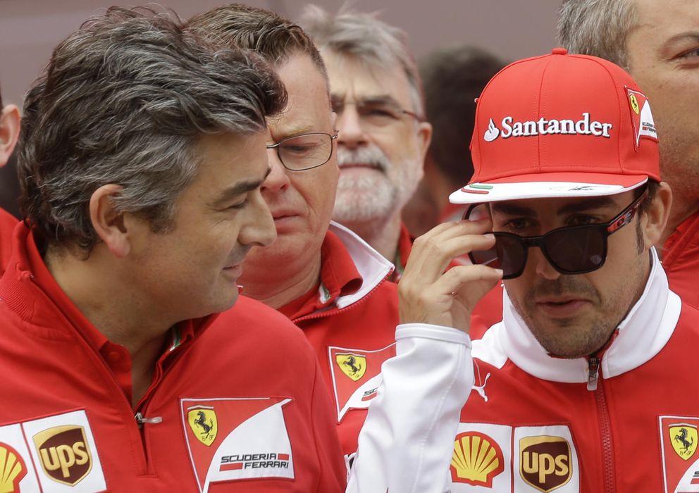 Foto: Marco Mattiacci junto a Fernando Alonso.