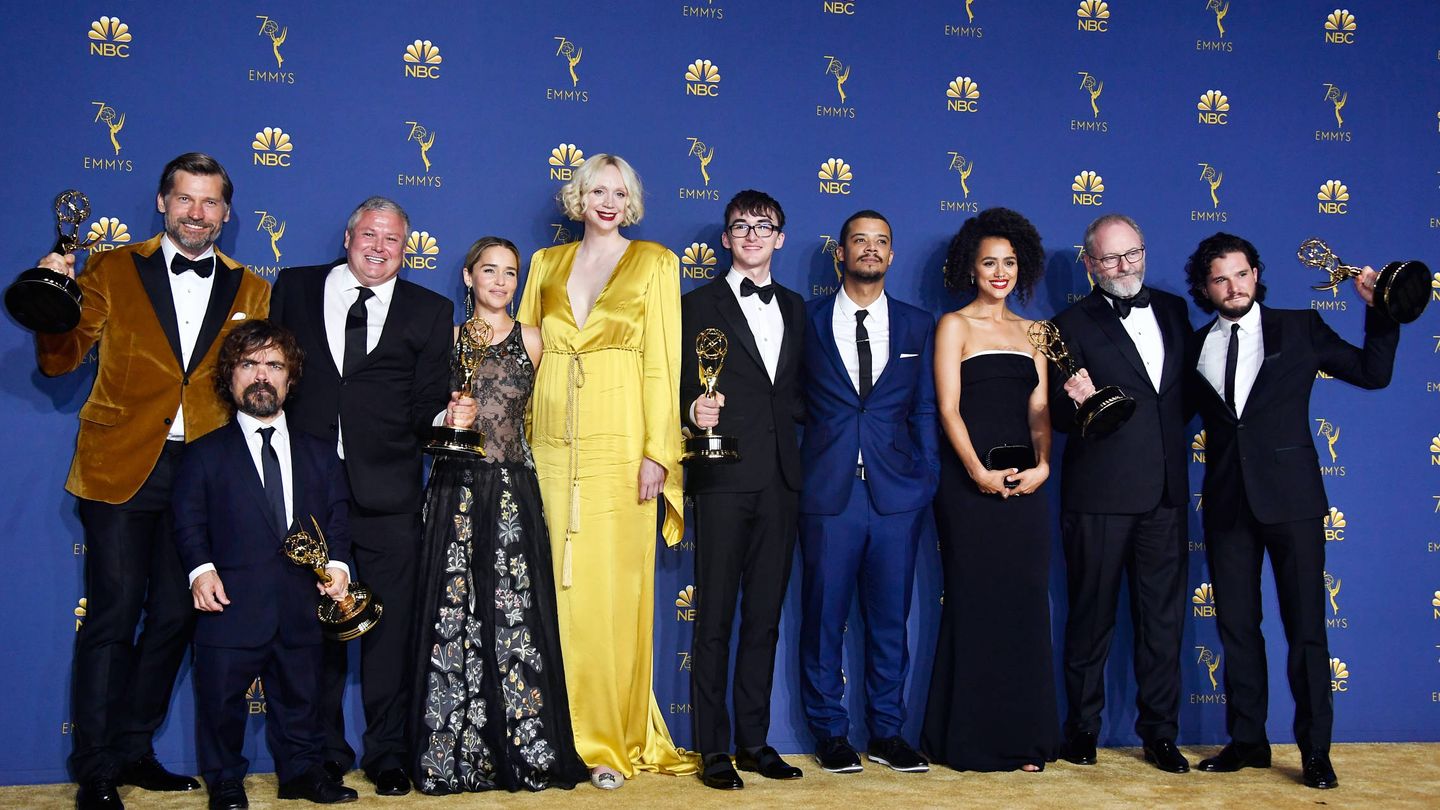El reparto de la serie, en los últimos Emmy. (Getty)