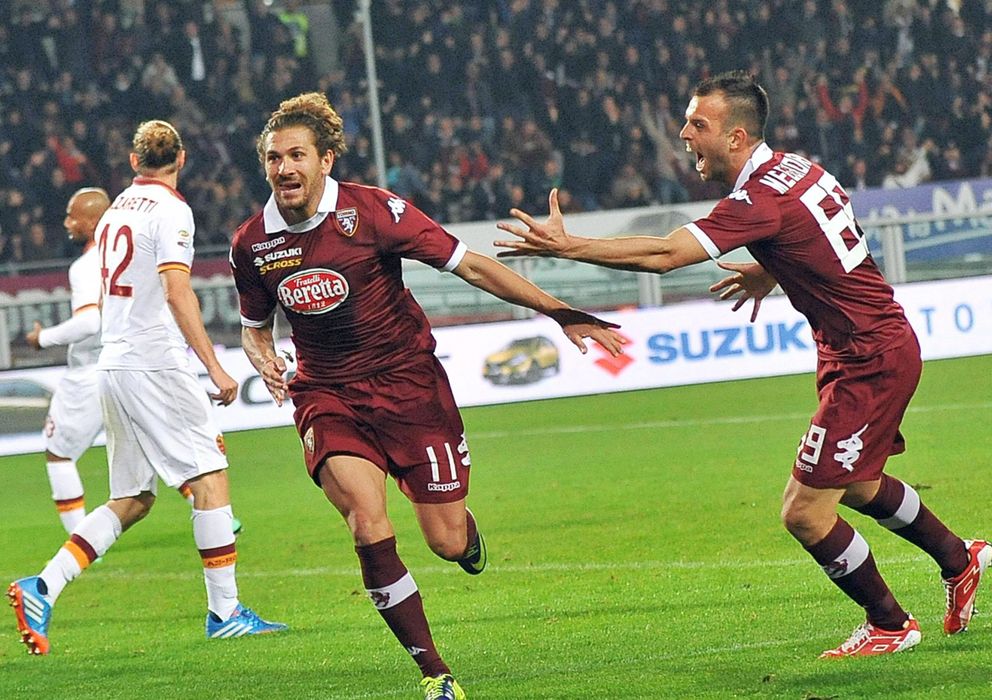 Foto: Alessio Cerci celebra su gol ante la Roma.