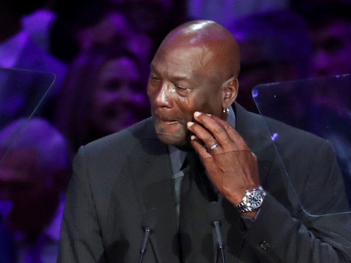 Foto: Michael Jordan, durante el homenaje de Kobe Bryant y su hija Gigi celebrado este lunes en Los Ángeles. (Reuters)