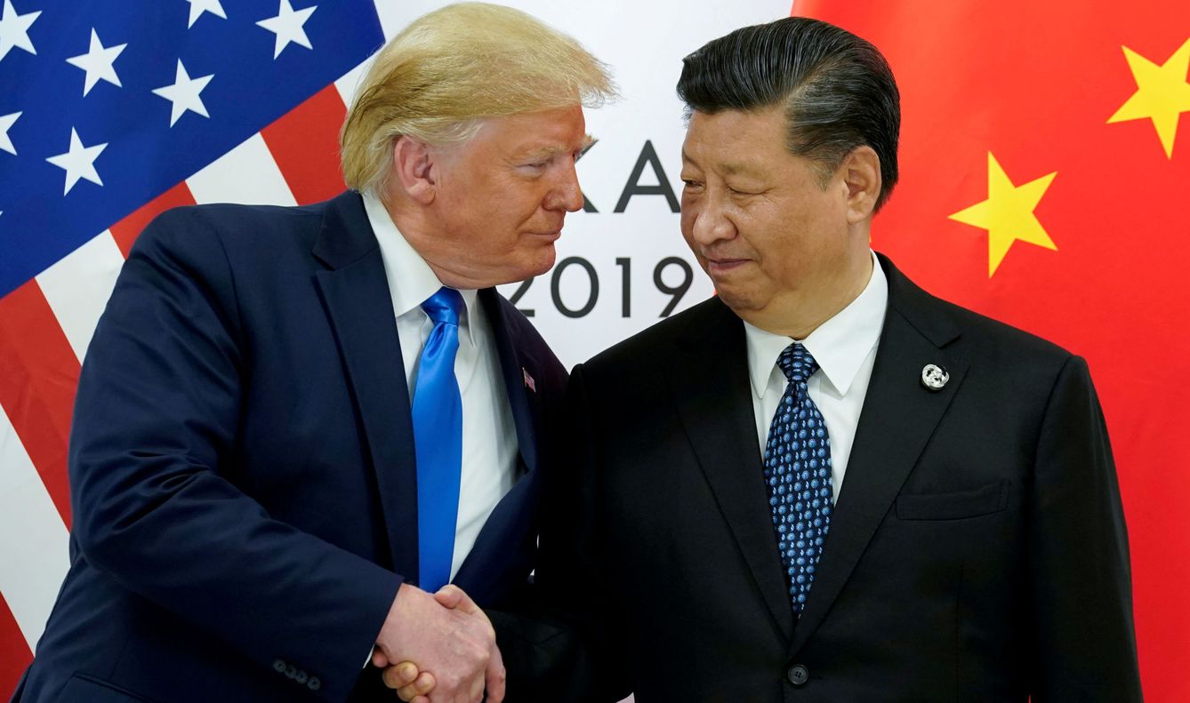 Trump y Xijing Ping durante la reunión del G20. (EFE)