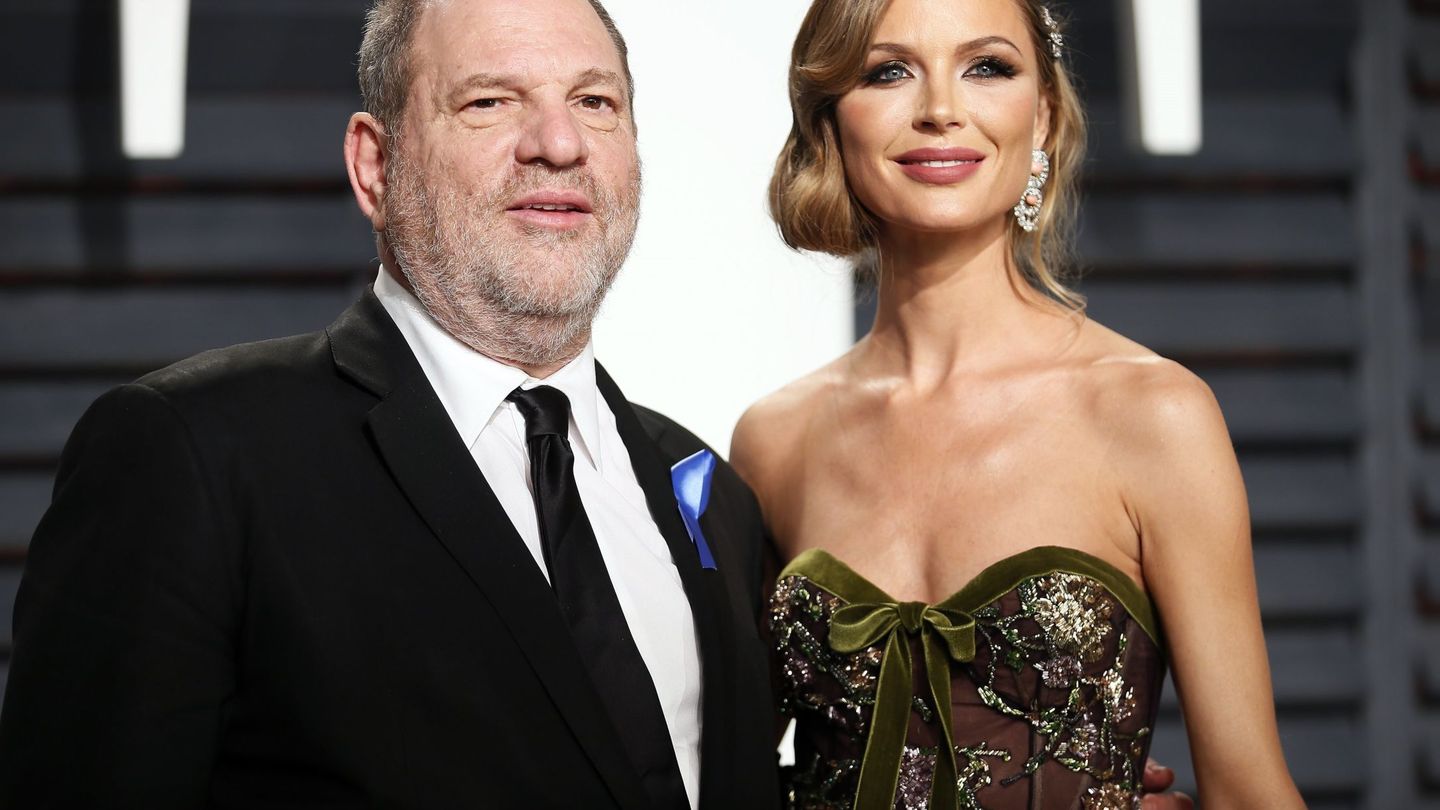 Harvey Weinstein, junto a su mujer Georgina Chapman, en la última edición de los Oscar.