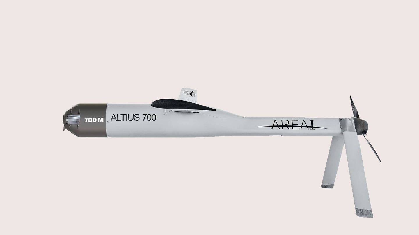 Un dron ‘kamikaze’ Altius 700M. (Anduril Industries)