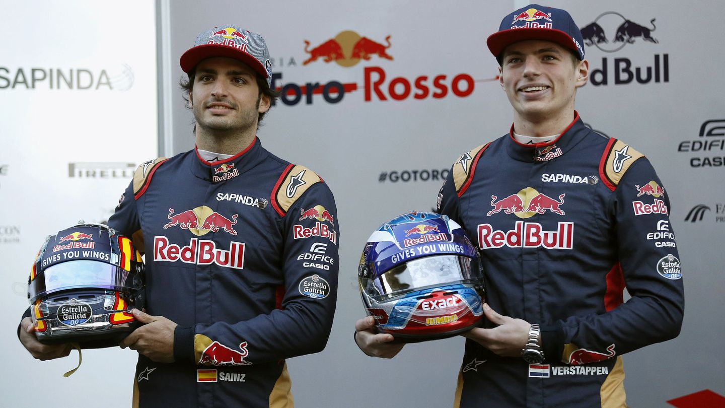 Sainz y Verstappen vivieron un duelo trepidante en 2016, hasta que Marko  pasó a Verstappen a Red Bull