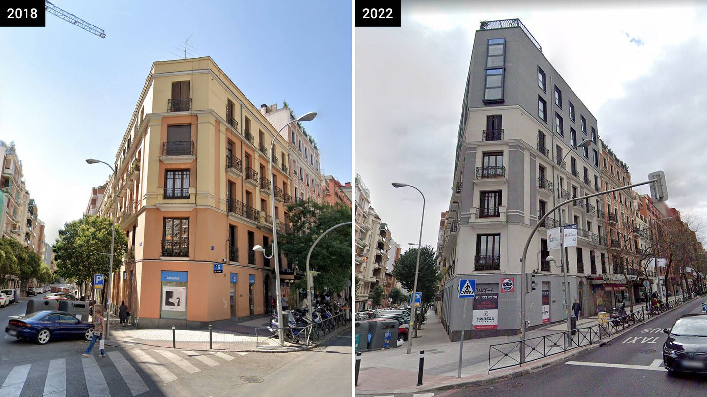 Antes y después de Alcalá 136.