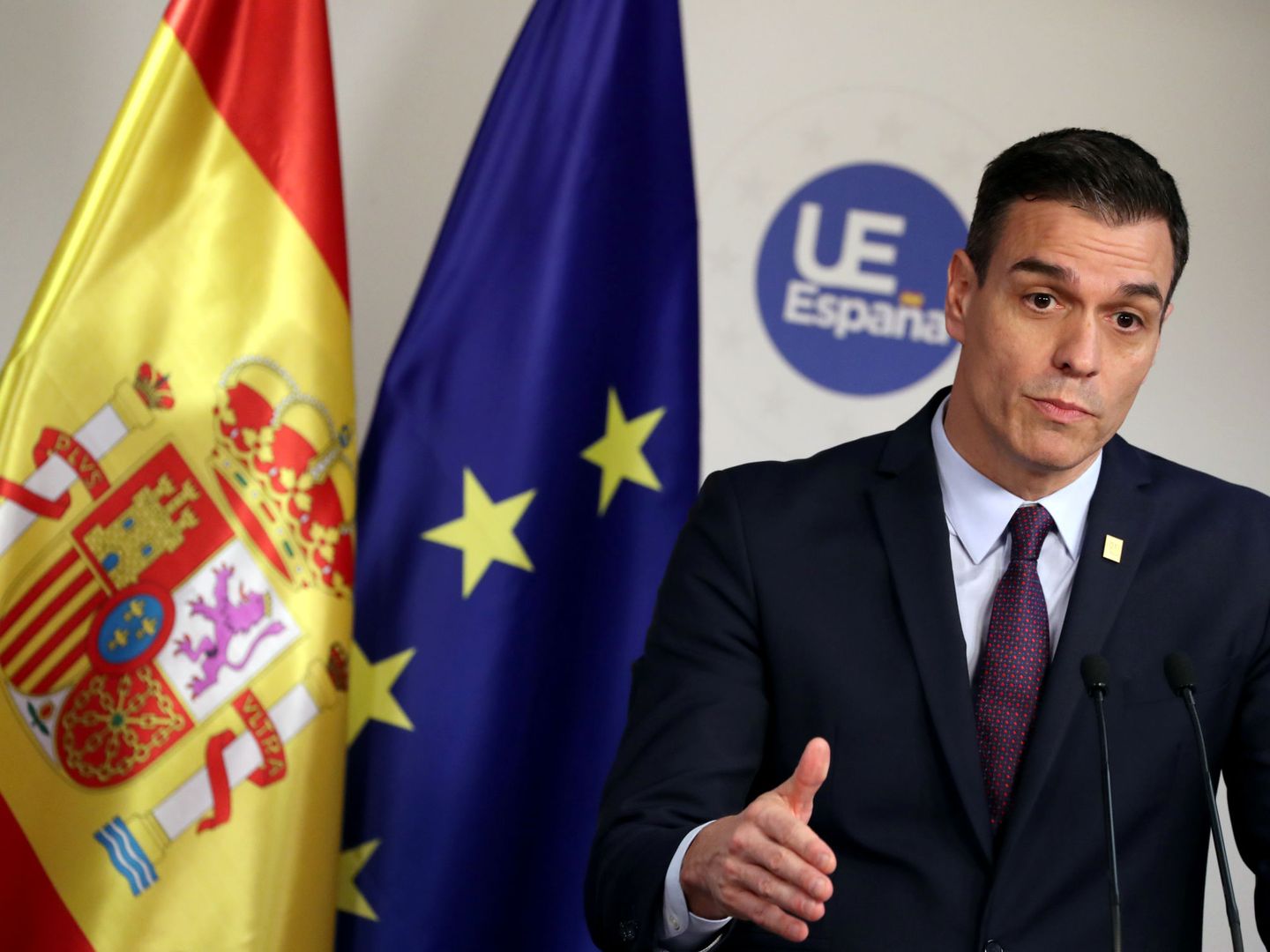 Pedro Sánchez, presidente del Gobierno, tras una cumbre europea. (Reuters)