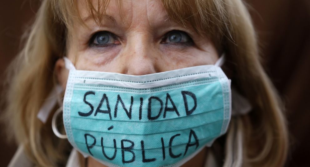 Protesta en contra de la privatización de la sanidad en madrid (reuters)