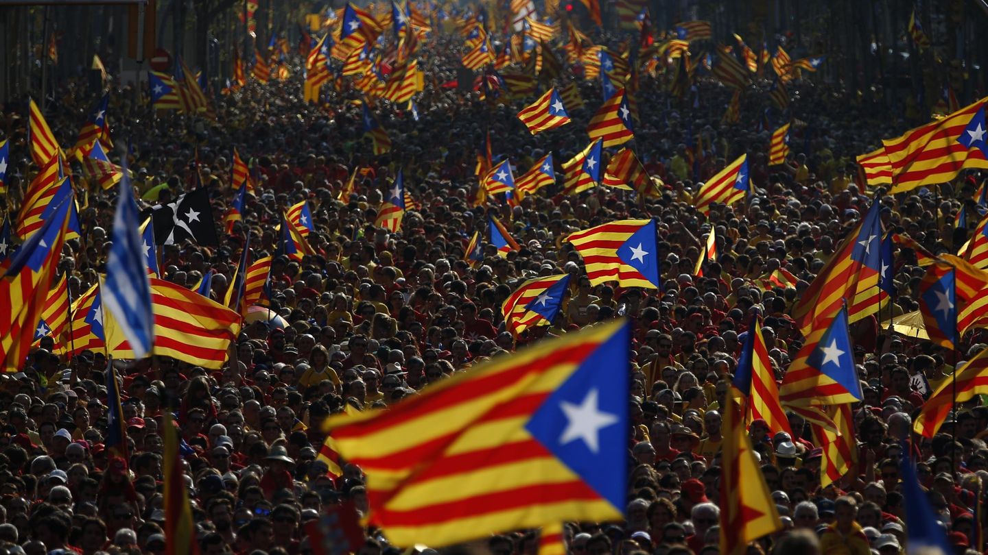 Celebracion de la Diada en Cataluña. (Reuters)