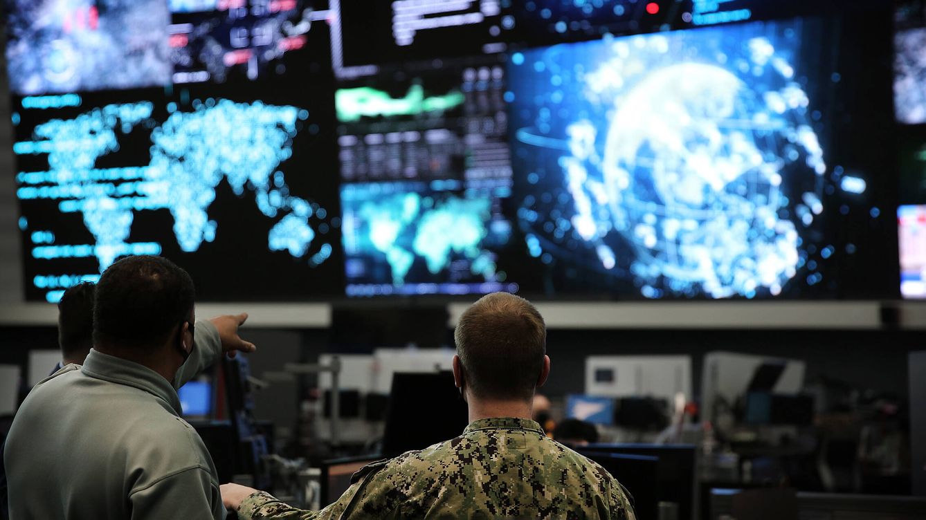Foto: Uno de los centros de control de US Cyber Command. (US Cyber Command)