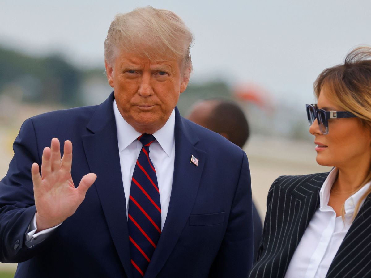 Foto: El presidente de EEUU, Donald Trump, junto a su esposa Melania. (Reuters)